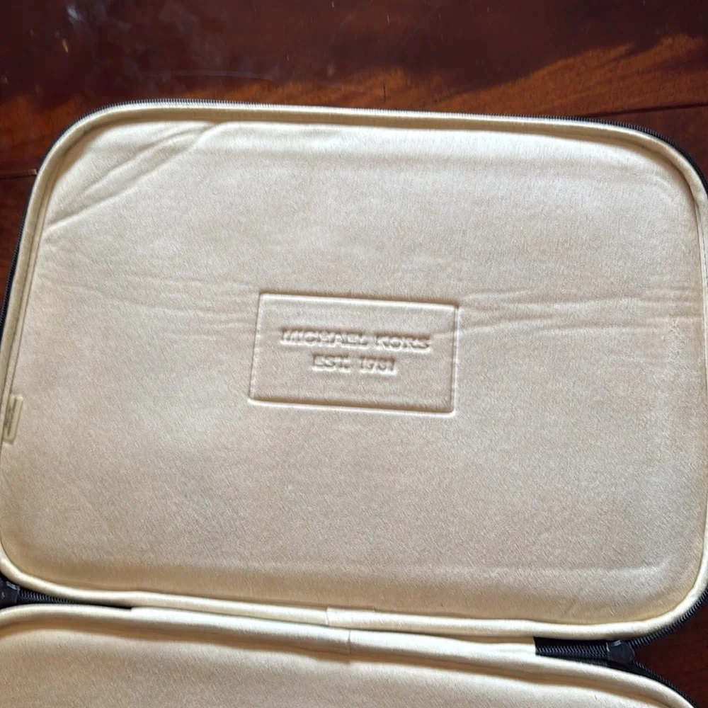 Michael Kors Black Neoprene Tablet Laptop Case / Sleeve